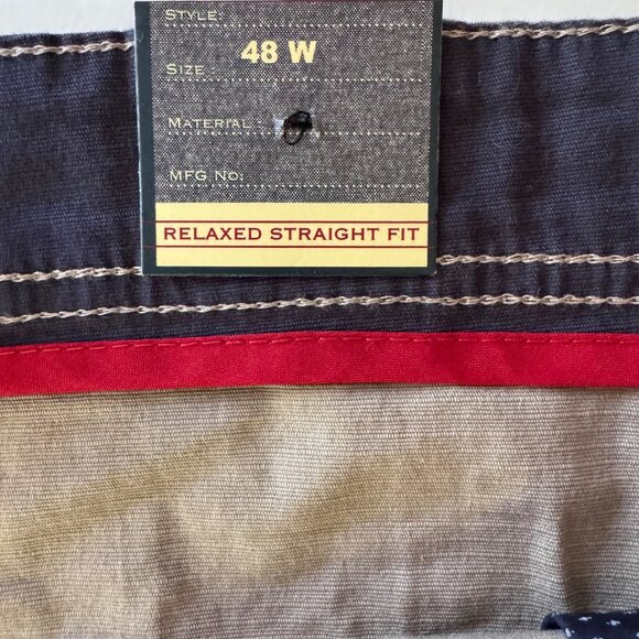 Beverly Hills Polo Club Mens Relaxed Fit Cargo Shorts Sz 48 Khaki Modern Stretch - Picture 4 of 9